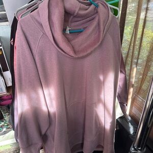 Reebok Women's Cowl Neck Hoodie - Mauve